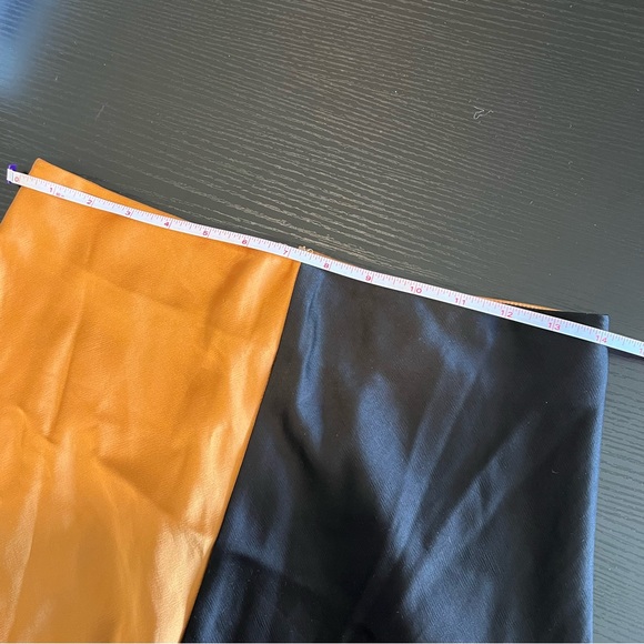 Significant Other Two Tone Colorblock Skirt Gold Black Maxi 6 Anthropologie - Picture 13 of 13